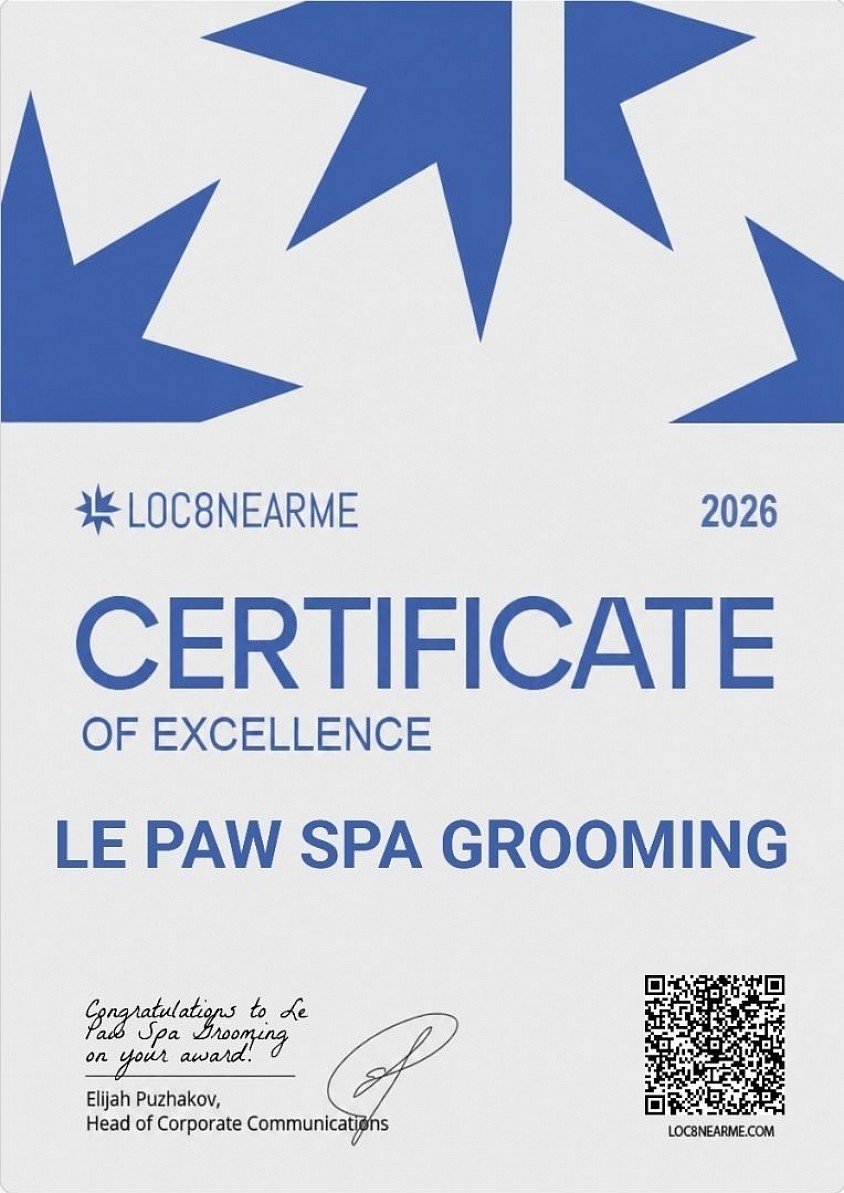 Le paw spa. Award winning.
